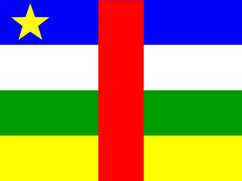 Drapeau — République Centrafricaine