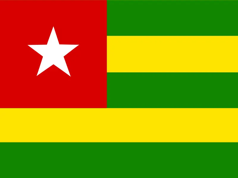 Drapeau — Togo